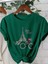 Unisex Pamuklu Eyfel Kulesi Ön Baskılı Tasarım Tshirt 1
