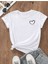 Unisex Hearts Baskılı Tasarım Tshirt 1