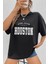 Unisex Houston Baskılı Tasarım T-Shirt 1