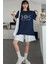 Unisex Sun Moon Ön Baskılı Oversize T-Shirt 1