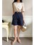 Kadın Bej Classical Ön Baskılı Oversize T-Shirt 2
