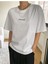 Kadın Beyaz Classical Ön Baskılı Oversize T-Shirt 5