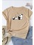 Unisex Uykucu Panda Baskılı Tasarım Tshirt 1