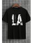 Unisex Los Angles Baskılı Tasarım Tshirt 1