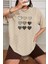 Unisex Kalp Baskılı Tasarım Tshirt 1
