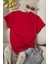 Unisex Pamuklu Ön Baskılı Papatya Kelebek Baskılı Kısa Kol T-Shirt 2