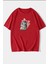 Unisex Sevimli Kedi Tasarım Kısa Kol T-Shirt 1