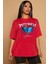 Unisex Blue Butterfly Baskılı Kısa Kol T-Shirt 1