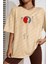 Unisex Evren Temalı Baskılı Tasarım T-Shirt 1