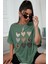 Unisex Kalp Baskılı Tasarım Tshirt 2
