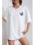 Unisex Kelebek Baskılı Tasarım Tshirt 2