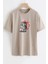 Unisex Sevimli Kedi Baskılı Tasarım T-Shirt 1
