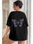 Unisex Butterfly Baskılı Kısa Kol T-Shirt 1