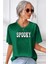 Unisex Spooky Baskılı Tasarım T-Shirt 1
