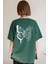 Unisex Drawing Butterflies Baskılı Tasarım T-Shirt 1