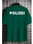 Unisex Polizei Baskılı Tasarım T-Shirt 1