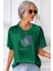 Unisex Minimal Line Drawing Baskılı Tasarım T-Shirt 1