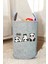 Unisex Panda Hello Bebek Çocuk Odası Düzenleyici Saklama Kutusu Oyuncak Kirli Sepeti 50X40 cm 1