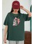 Unisex Sevimli Kedi Baskılı Tasarım T-Shirt 1