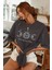 Unisex Sun Moon Sırt Baskılı Oversize T-Shirt 1