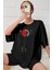 Unisex Evren Temalı Baskılı Kısa Kol T-Shirt 1