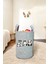 Unisex Panda Hello Bebek Çocuk Odası Düzenleyici Saklama Kutusu Oyuncak Kirli Sepeti 40X35 cm 1