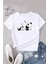 Unisex Uykucu Panda Baskılı Tasarım Tshirt 1