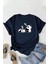 Unisex Uykucu Panda Baskılı Tasarım Tshirt 1