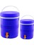 Toros 2li Set=14+6lt Yuvarlak Termos Mavi Plastik Musluklu - Taşıma Kulplu Brkt-501575 1