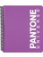 Pantone Universe Pp Kapaklı Spiralli Çizgili Defter Mor - 17.5X20.5CM 1