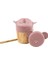 Citron Citron 2'si 1 Arada Kapaklı ve Pipetli Organik Alıştırma Bardağı - Pink 1073643 1