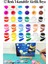 Mini Şövale 15X15 cm Tuval 3 ml Akrilik Boya 12 Renk ve Fırça 2 Adet 15X15 Mini Tuval Masaüstü Küçük Şövale Boyama Seti 2