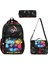 Ilkokul Çantası 3'lü Set 42*30 cm Beslenme Çantası Kalem Kutusu Ortopedik Gamer Erkek Çocuk 1