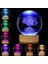 Premium Kristal Cam Kar Küresi 3D Işıklı Rgb'li Lamba Ahşap Taban LED Dekoratif Usb'li Hediyelik Seti 1