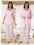Dvina Effortt Lohusa Sabahlıklı Pijama Takımı Pembe - 6034 1
