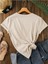 Unisex Pamuklu Kaktüs Ön Baskılı Tasarım Tshirt 2