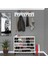 Kenzlife Ayakkabılık Merkub5 Gribyz 83*100*32 Kapaklı 5 Raflı 25 Çift Ayakkabı Kapasitesi 2