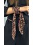 , Duyarlılık Etiketi ve Leopar Desen, Piliseli (Katlamalı) Fular 29, 48cmx48cm 2