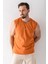 Erkek Bisiklet Yaka John Borners Baskılı Kolsuz T-Shirt Turuncu - 2752 1