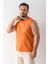 Erkek Bisiklet Yaka John Borners Baskılı Kolsuz T-Shirt Turuncu - 2752 3