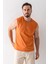 Erkek Bisiklet Yaka John Borners Baskılı Kolsuz T-Shirt Turuncu - 2752 4