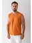 Erkek Bisiklet Yaka John Borners Baskılı Kolsuz T-Shirt Turuncu - 2752 7