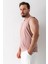 Erkek Bisiklet Yaka John Borners Baskılı Kolsuz T-Shirt Pudra - 2752 4