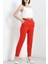 Kemerli Double Pantolon Kırmızı 2