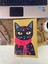 Minimalist Kedi Baskılı Kitap Çantası – 17X24 cm | Su Itici Kumaş | Duttdikim 1