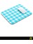 Turkuaz Ekose Pötikare Desenli Ergonomik Mouse Pad - 23 x 19 cm - Kaymaz Taban Ev ve Ofis Kullanımı Fare Altlığı Mousepad 3