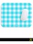 Turkuaz Ekose Pötikare Desenli Ergonomik Mouse Pad - 23 x 19 cm - Kaymaz Taban Ev ve Ofis Kullanımı Fare Altlığı Mousepad 4