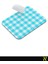 Turkuaz Ekose Pötikare Desenli Ergonomik Mouse Pad - 23 x 19 cm - Kaymaz Taban Ev ve Ofis Kullanımı Fare Altlığı Mousepad 5
