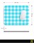 Turkuaz Ekose Pötikare Desenli Ergonomik Mouse Pad - 23 x 19 cm - Kaymaz Taban Ev ve Ofis Kullanımı Fare Altlığı Mousepad 6