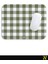 Haki Ekose Pötikare Desenli Ergonomik Mouse Pad - 23 x 19 cm - Kaymaz Taban Ev ve Ofis Kullanımı Fare Altlığı Mousepad 4